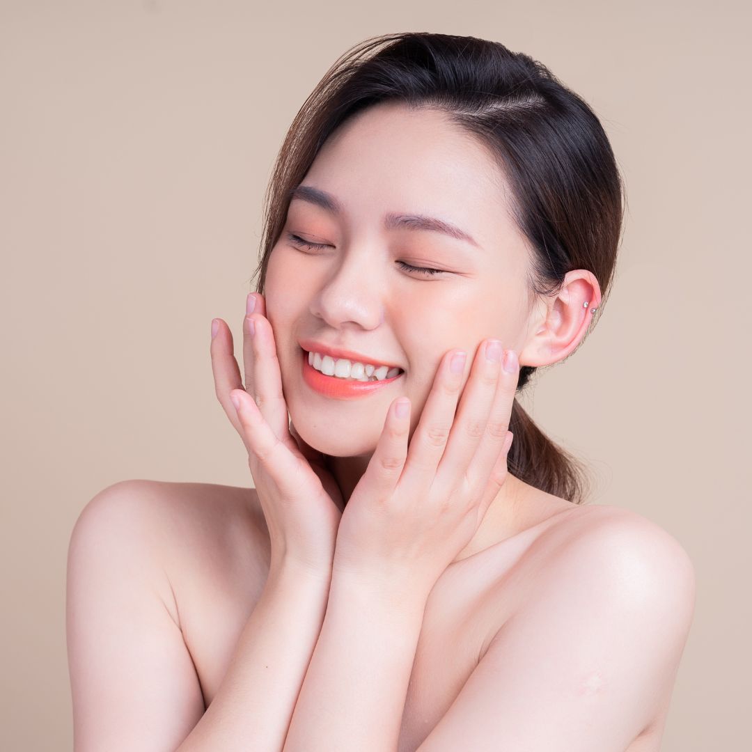 Asian woman smiling