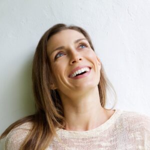 Woman smiling