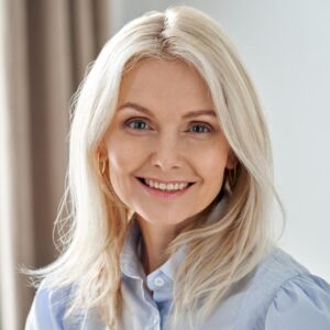 Woman smiling